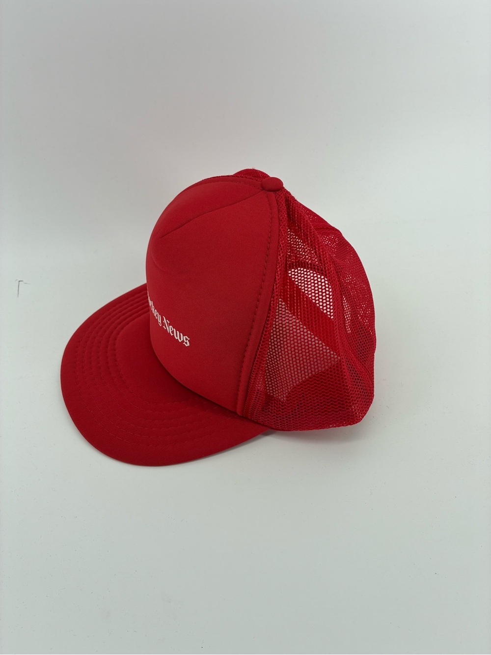The Hockey News Athletic Headwear Red Trucker Hat - Picture 3 of 7